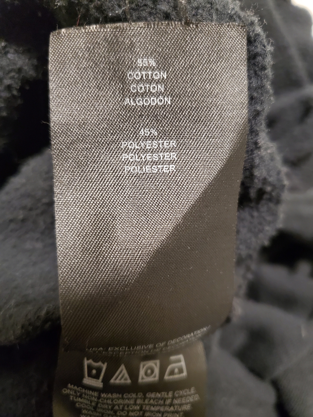 Hurley Black Pullover Crewneck with Multicolor Script Logo - Picture 5 of 5
